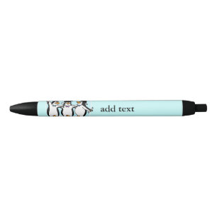 Bolígrafo De Tinta Azul Pingüinos graduados