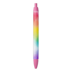 Bolígrafo De Tinta Azul Plantilla moderna verde púrpura rosa rojo rosa az