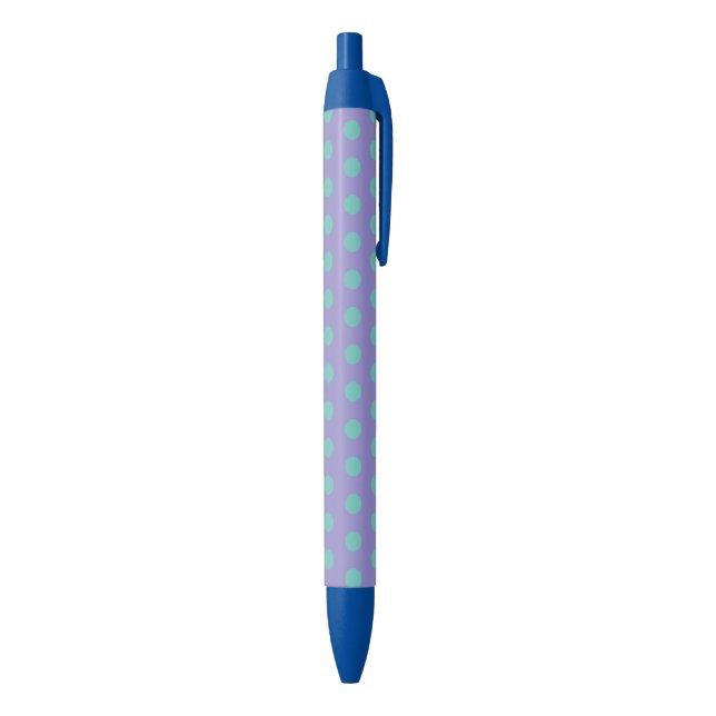Bolígrafo De Tinta Azul Polka Dot Pens (Lavanda y Aqua) (Parte inferior (Vertical))