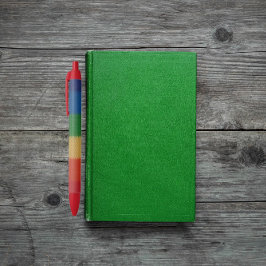 Bolígrafo De Tinta Azul Rayas tejidas con arcoiris