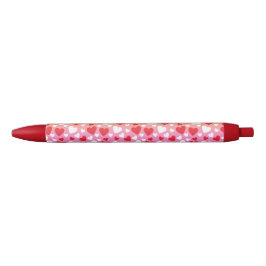 Bolígrafo De Tinta Azul Red and White Hearts Pattern Pen