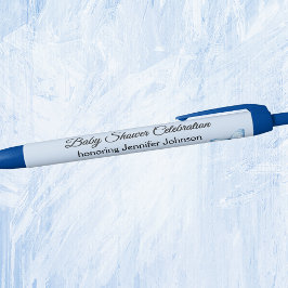 Bolígrafo De Tinta Azul Regalos de Baby Shower de Niño Azul Encantador Tin