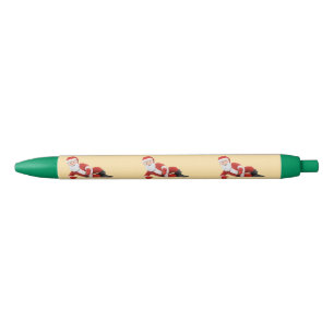Bolígrafo De Tinta Azul Santa Navidad