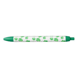 Bolígrafo De Tinta Azul Shamrock and Shamrock Green White Pens
