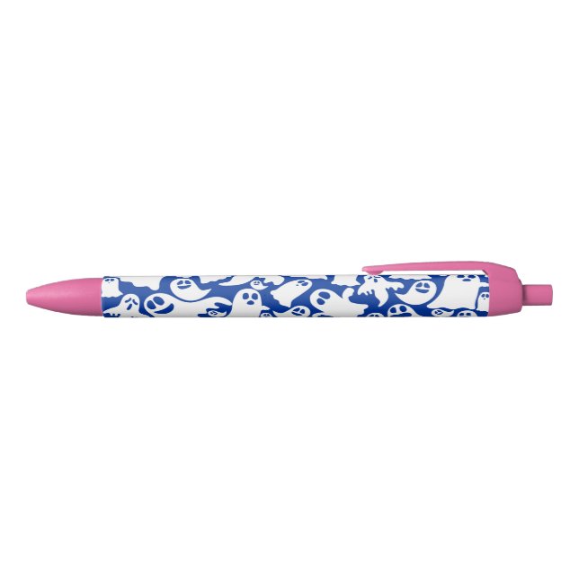 Bolígrafo De Tinta Azul Spooky Ghost Pink Ballpoint Pen (Parte superior)