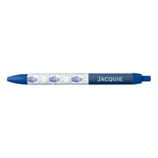 Bolígrafo De Tinta Azul Tarros de jengibre Chinoiserie con nombre personal