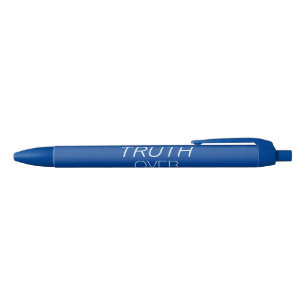 Bolígrafo De Tinta Azul "Verdad sobre mentiras" azul, blanco -
