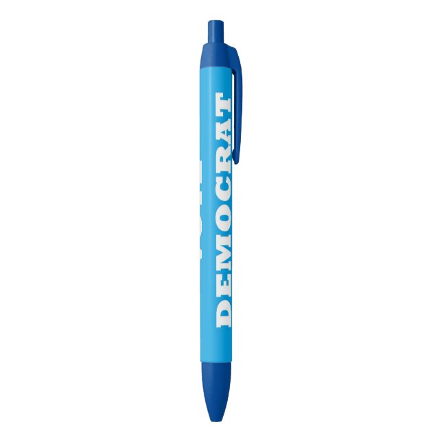 Bolígrafo De Tinta Azul Voto Demócrata - (Parte inferior (Vertical))