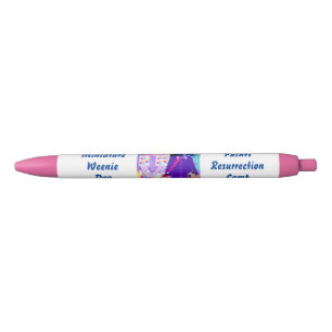 Bolígrafo De Tinta Azul Weenie Perros Pinta de Lámina de Resurrección Plum