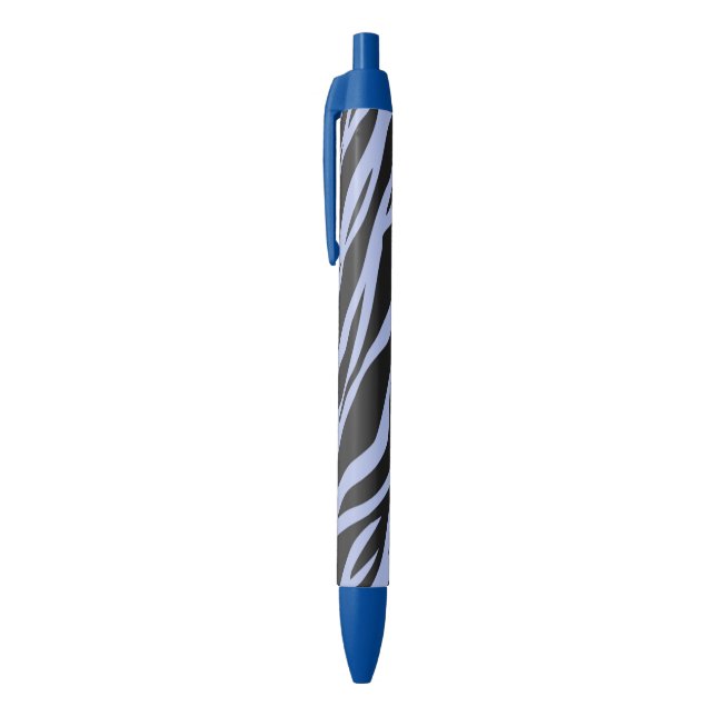 Bolígrafo De Tinta Azul Zebra azul cielo rayada (Parte superior (vertical))