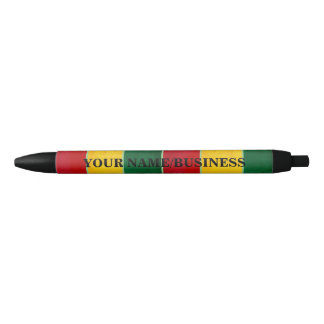 Bolígrafo De Tinta Negra 30 rayas del reggae