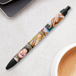 Bolígrafo De Tinta Negra 3 plantillas de fichas fotográficas