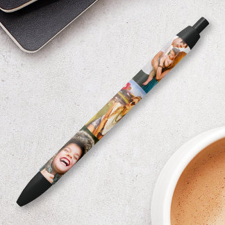 Bolígrafo De Tinta Negra 3 plantillas de fichas fotográficas