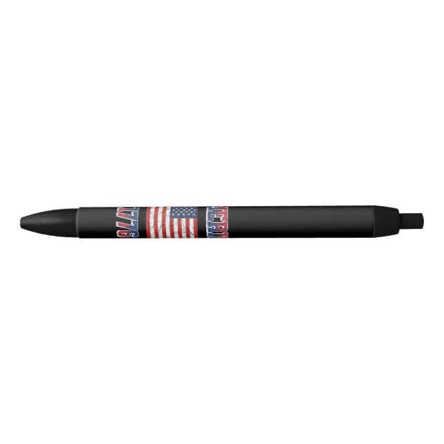 Bolígrafo De Tinta Negra 4 de julio (Anverso)