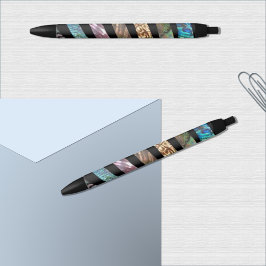 Bolígrafo De Tinta Negra Abalone Paua tira variedad