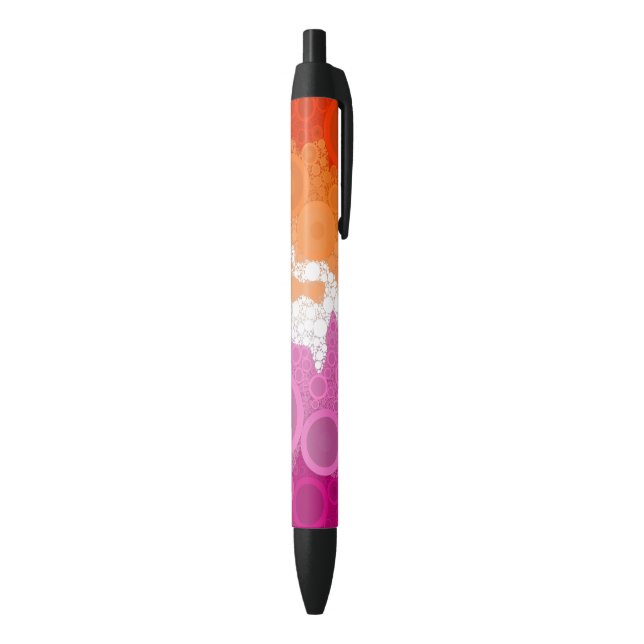 Bolígrafo De Tinta Negra Abstract Lesbian Pride Flag     (Parte inferior (Vertical))