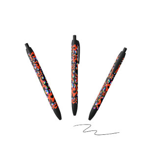Bolígrafo De Tinta Negra Abstrato