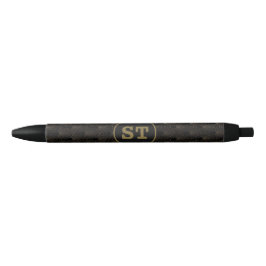 Bolígrafo De Tinta Negra Acuarela moderna Floral Rosa Negro