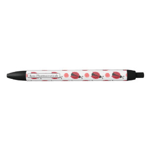Bolígrafo De Tinta Negra Acuarela monograma personalizada Diabetes