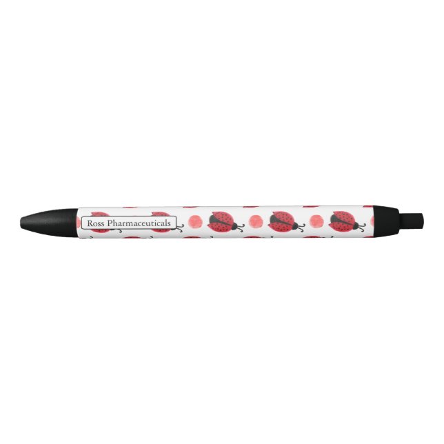 Bolígrafo De Tinta Negra Acuarela monograma personalizada Diabetes (Anverso)