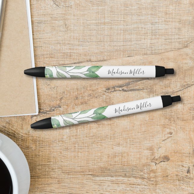 Bolígrafo De Tinta Negra Acuarela personalizada (Subido por el creador)