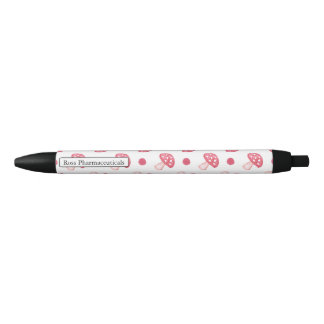Bolígrafo De Tinta Negra acuarela setas rojas lindas y puntos de polka
