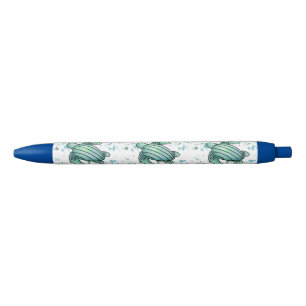 Bolígrafo De Tinta Negra acuarela tortuga azul verde animal