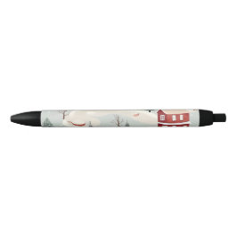 Bolígrafo De Tinta Negra AD 002 - patrón digital de Navidad