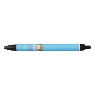 Bolígrafo De Tinta Negra Adorable Sleepy Student con los niños nombran Slot
