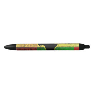 Bolígrafo De Tinta Negra África en tablas de madera