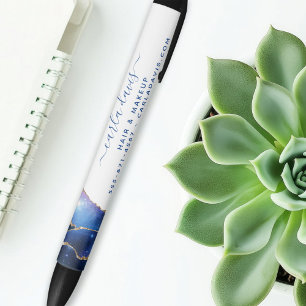 Bolígrafo De Tinta Negra Agate Galaxy Salón de Estrellas Celestes