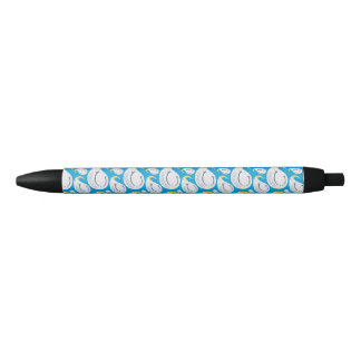 Bolígrafo De Tinta Negra Albatross Fiesta Azul, Blanco, Niños Amarillos Cum