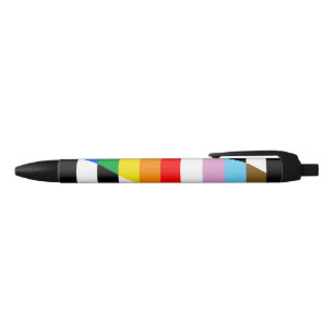 Bolígrafo De Tinta Negra Ally Progress Pride Flag
