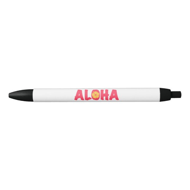 Bolígrafo De Tinta Negra Aloha Black Ink Pen (Anverso)