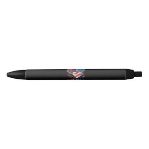 Bolígrafo De Tinta Negra América Corazones 1776-2026 Patriótico