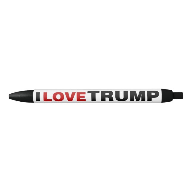 Bolígrafo De Tinta Negra Amo a Trump (Anverso)