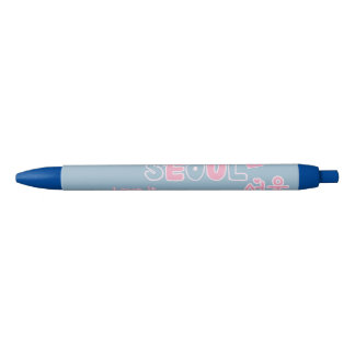 Bolígrafo De Tinta Negra Amor por Seúl coreano tipografía hangeul colores p