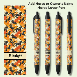 Bolígrafo De Tinta Negra Añadir el nombre del caballo o del propietario, ca