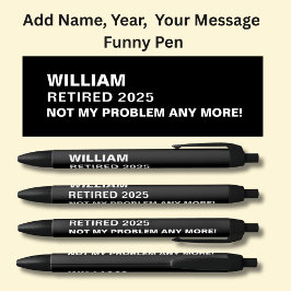 Bolígrafo De Tinta Negra Añadir nombre, añadir año, añadir mensaje, retirad