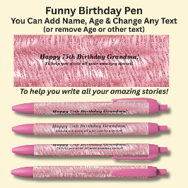 Bolígrafo De Tinta Negra Añadir nombre, cumpleaños feliz para ayudarte a es