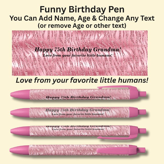 Bolígrafo De Tinta Negra Añadir nombre, Feliz cumpleaños amor desde tus fav (Subido por el creador)