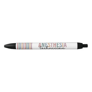 Bolígrafo De Tinta Negra Anestesia Técnica Retro Anestesia Tech