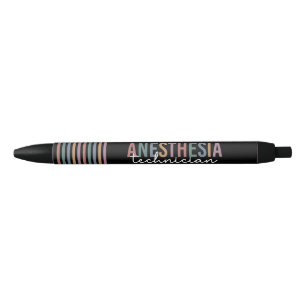 Bolígrafo De Tinta Negra Anestesia Técnica Retro Anestesia Tech