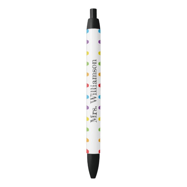 Bolígrafo De Tinta Negra Apreciación personalizada de los maestros del Rain (Frente vertical)