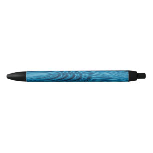 Bolígrafo De Tinta Negra Aqua Blue Ripples