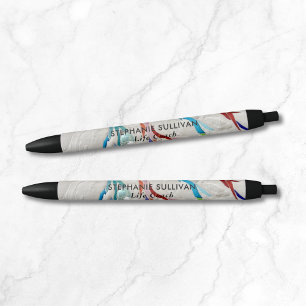 Bolígrafo De Tinta Negra Árbol de la Vida del Coach de Vida