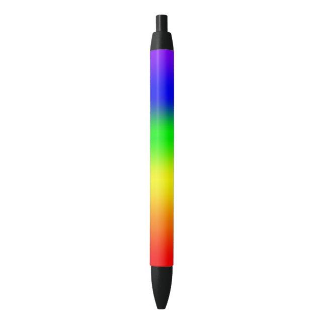 Bolígrafo De Tinta Negra Arco iris Ombre (Frente vertical)