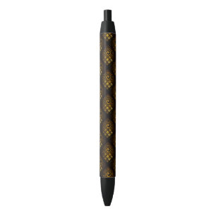 Bolígrafo De Tinta Negra Arte abstracto moderno boho elegante patrón #502