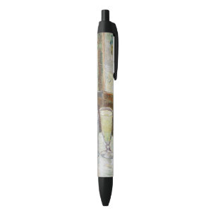 Bolígrafo De Tinta Negra Arte Clásico de Van Gogh Café de París Absenta