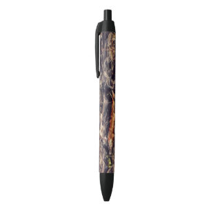 Bolígrafo De Tinta Negra Arte de Guana Naranja
